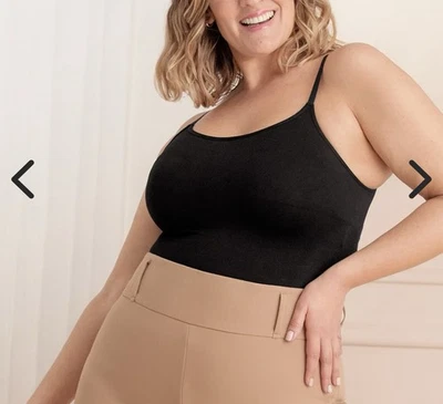 Shapermint Essentials All Day Every Day Scoop Neck Cami 2XL Black Shapewear New - Image 1 of 3