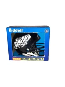 New NFL GameDay 2000 Micro 6" Black Football Helmet 989 Sports Riddell - Picture 1 of 6