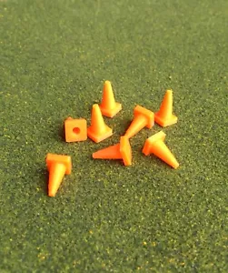 Traffic Safety Cone 8 Pc Lot Terrain Scenery - Picture 1 of 4
