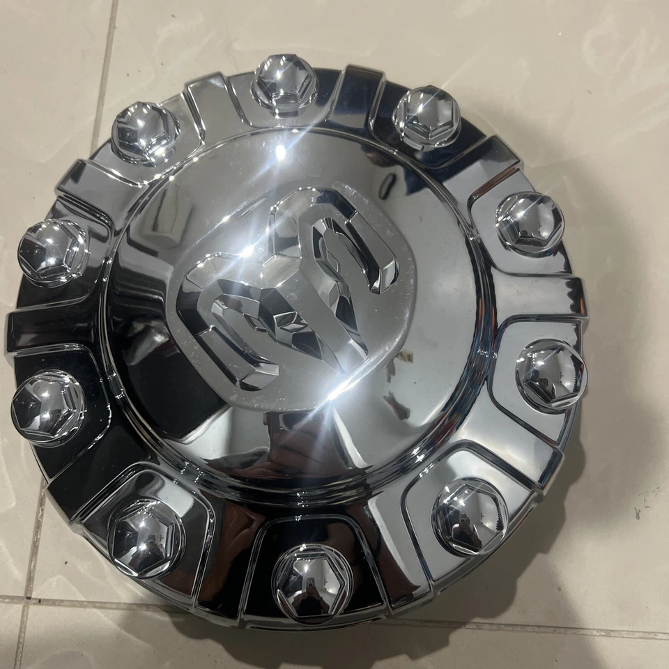 DODGE RAM 4500 & 5500 CHROME FRONT WHEEL CENTER CAP COVER CAB/ CHASSIS OEM MOPAR - Image 1 of 4