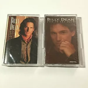Billy Dean 2 Cassette Lot Fire In The Dark (1993) It's What I Do (1996) Sealed - Picture 1 of 3