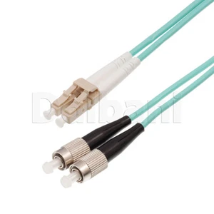 Fiber Optic Cable Patch Cord LC-FC, Duplex Multimode DMM, 10 Meter, OM3, 10Gb - Picture 1 of 1
