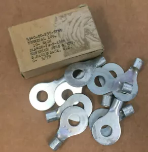 BOX OF 10 SUPERIOR 35668 TERMINAL LUG #4 AWG 1/2" HOLE - Picture 1 of 5