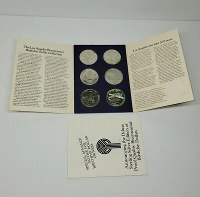 Los Angeles Bicentennial Birthday Dollars Set LA200 -1981- 6 coins in Orig. Pack - Image 1 of 2
