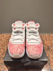 Size 8.5 - Air Jordan 11 Retro Low Pink Snakeskin W - Picture 1 of 6