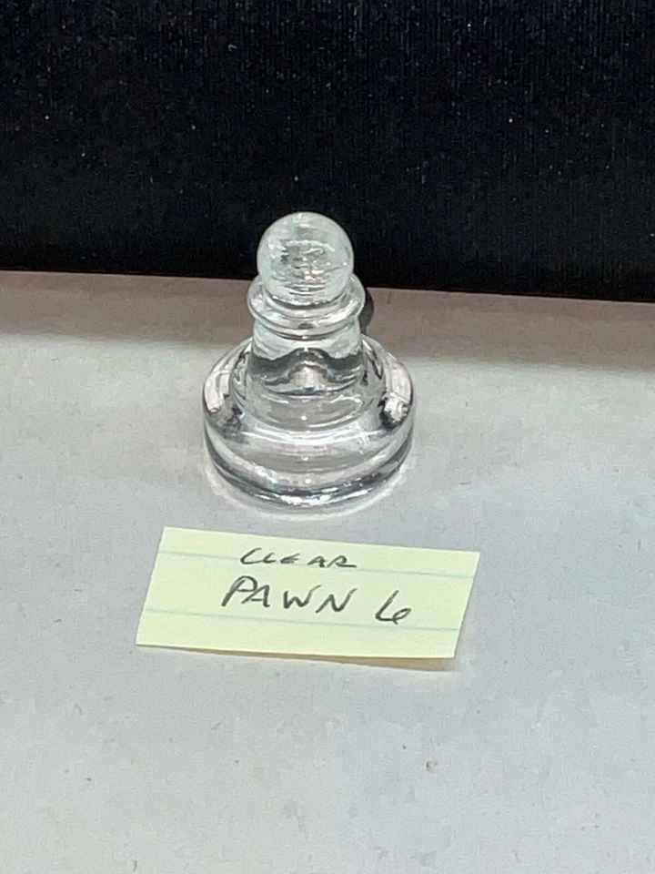 Juego de piezas de ajedrez 2 3/8” King vidrio esmerilado transparente repuesto TÚ ELIGES LA PIEZA Foto 1 de 1