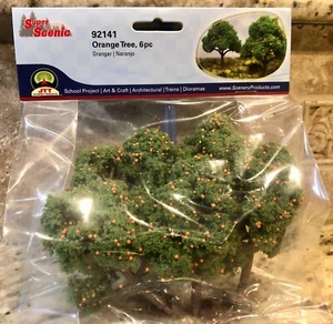 JTT SCENERY 92141 ORANGE TREE 2.5"- 3.5" HO-SCALE 6 PER PACK JTT92141 - Picture 1 of 1