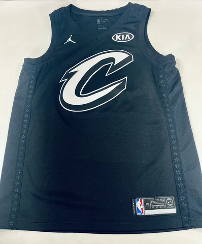 LEBRON JAMES #23 CLEVELAND CAVALIERS DRI-FIT NIKE SWINGMAN JERSEY BLK SIZE 48 L Cover