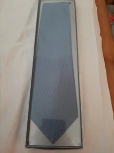 seidenkrawatte wumderschön,Neu Original Verpackt,hellblau meliert - Bild 1 von 8