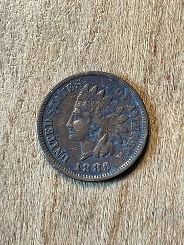 1886 Type 1 Indian Cent VF Cover