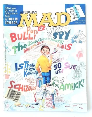 Australian MAD Magazine | Issue # 320 (1993) First Cover Fold In - Image 1 of 4