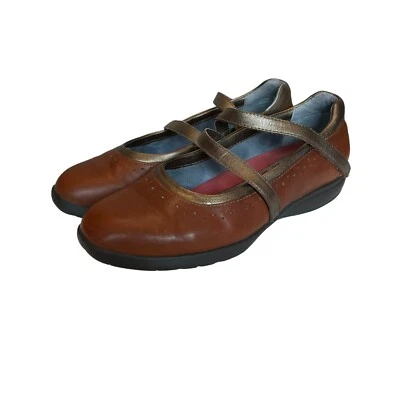 Aravon Comfort Engineering By New Balance Brown Leather Mary Jane Shoes Size 8D - Image 1 of 4