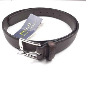 Polo Ralph Lauren Saffiano Braun Ledergürtel Herren Größe 38 - Bild 1 von 10