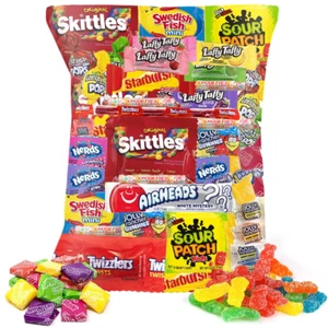 CANDY VARIETY PACK - 2 Lbs Assorted Classic Candy Mix - Bulk Candy Care Package - Picture 1 of 12