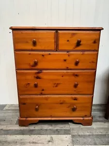 QUALITY solid pine chest of drawers ready to upcycle in fusion paint - Picture 1 of 11