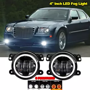 Pair Bumper LED Fog Lights Fit For 2005 2006 2007 2008 2009 2010 Chrysler 300 - Picture 1 of 12