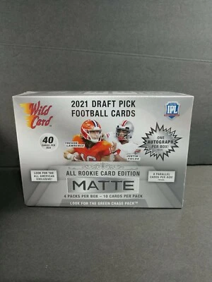 2021 Wild Card Matte Rookie Edition Box 40 Cards  One Autograph / 8 Parallels - Image 1 of 4