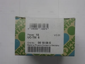 0818085 UC-TM6 NEW Phoenix contact terminal block marker labels box of 10 cards - Picture 1 of 3