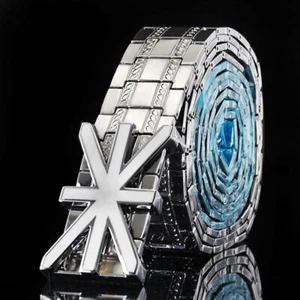 Herren Punk Gürtel Edelstahl Selbstverteidigungsgürtel für Outdoor Schutz - Bild 1 von 27