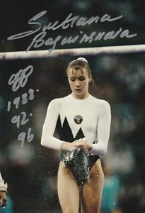 Svetlana Boginskaya Hand signed 6x4 inch Photo Olympics Gymnast - Picture 1 of 1