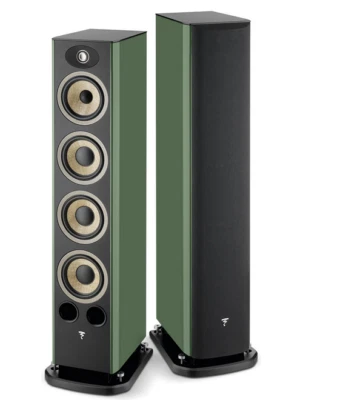 FOCAL ARIA EVO X N.3 MOSS GREEN COPPIA DIFFUSORI DA PAVIMENTO NUOVI - Immagine 1 di 2