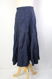tricot COMME des GARCONS Navy Blue Cotton Flare Skirt 302 9185 - Picture 1 of 6