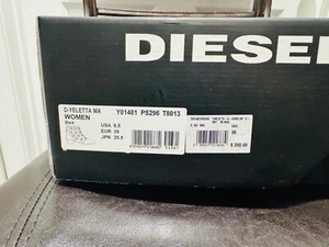 Black leather Diesel booties 8.5 - Picture 1 of 8