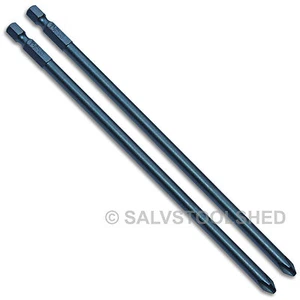 2 × 150mm Long Phillips # 2 Impact V5 Screwdriver Drill Bits Bit Screw Driver - Picture 1 of 4