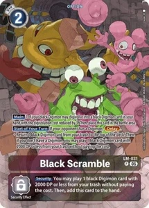 Black Scramble Alternate Art Foil - LM-031 NM - Digimon TCG 2 - Picture 1 of 1