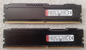 Kingston HyperX Fury PC4 17000 HX421C14FBK2/8 8GB 2x4GB 2133MHz DDR4 PC RAM - Picture 1 of 1