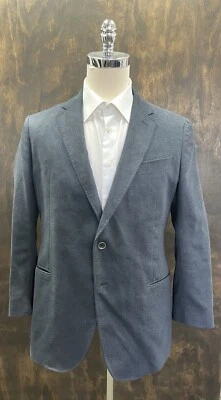 Chaqueta ARMANI COLLEZIONI Butter Suave Gamuza Fieltro Poliéster en Azul Talla 42 L Foto 1 de 4