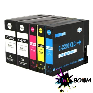 Cartucho de 5 tintas para PGI2200XL PGI-2200XL MAXIFY MB5020 MB5320 IB4020 iB4120 - Imagen 1 de 1