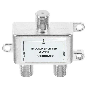 Divisor combinador coaxial RF de 2 puertos para moduladores de antena de TV por cable ATSC UHF VHF - Imagen 1 de 6