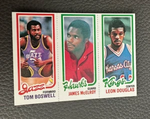1980-81 Topps #238 Tom Boswell / #27 James McElroy / #85 Leon Douglas - Imagen 1 de 2