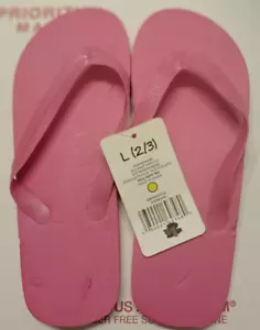 MÄDCHEN FLIP FLOPS UNI ROSA GR. L 2/3 NEU MIT ETIKETT UE4 - Bild 1 von 2