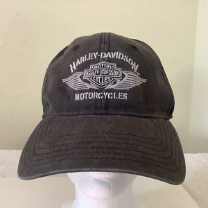 Harley-Davidson Big Sky Great Falls, Montana Baseball Cap Adjustable Black - Picture 1 of 6