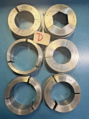 6pc B&S 23 S L522 Crawford Stub Collets Screw Machine Turret Metal Lathe Tools - Image 1 of 4