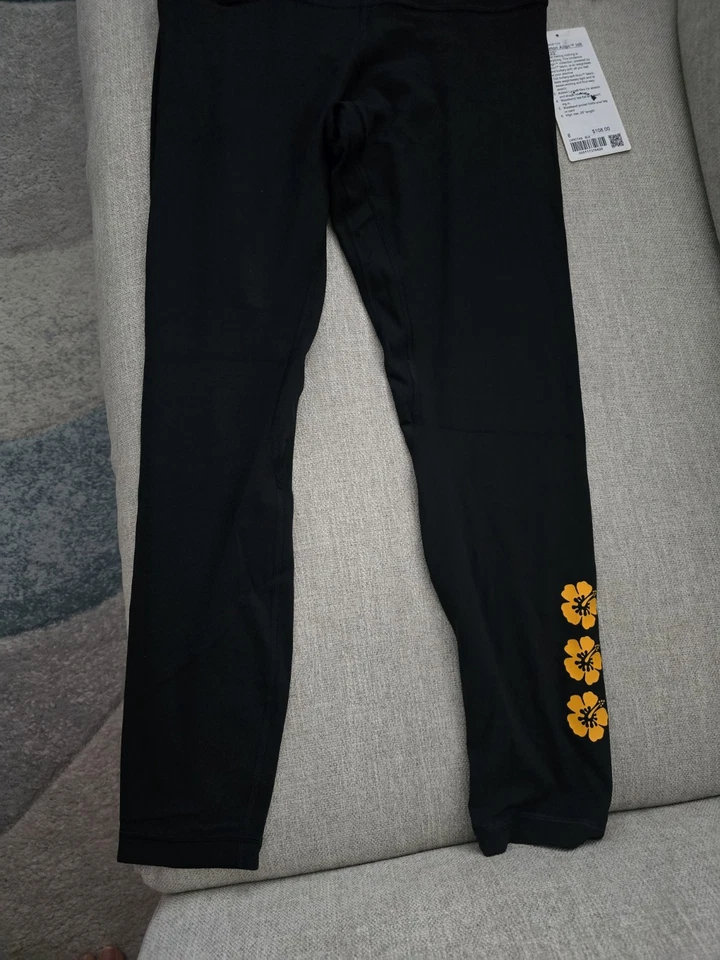 NUEVO CON ETIQUETAS Lululemon Hawaii Hibisco 🌺 Exclusivo Alinear 25" HR Leggings Flores Talla 4  Foto 1 de 1