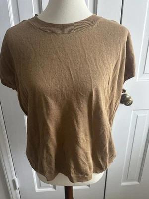 Blusa Eileen Fisher Chsnt Rnk Feminina Tamanho Pequeno Nova Com Etiqueta - Imagem 1 de 4