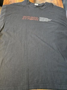 Vintage STRESS XL Shirt Mental Health 2005 NALPAC LTD - Bild 1 von 12