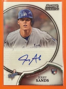 2011 Bowman Sterling Jerry Sands Rookie Auto RC #3 Baseball Los Angeles Dodgers - Picture 1 of 2