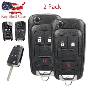 2 For Chevrolet Equinox Sonic Spark Trax Remote Key Fob Case Shell OHT01060512 - Picture 1 of 7