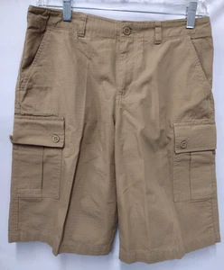 RL 1967 Ralph Lauren Polo Tan Khaki Boys Cargo Shorts Size 16 - Picture 1 of 9