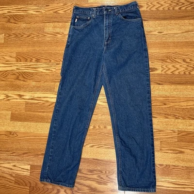 Pantalones de trabajo Carhartt 33x34 FR resistentes al fuego lavado medio azul jeans CAT 2 NFPA 2112 Foto 1 de 4