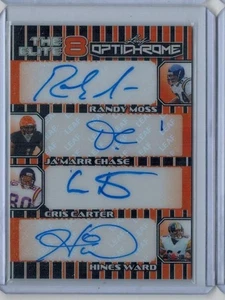 2025 LEAF OPTICHROME 1/1 ELITE 8 AUTO MOSS CHASE CARTER ADAMS BROWN AUTOGRAPH SP - Picture 1 of 2