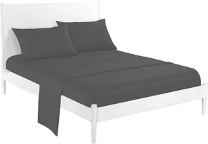 Set Lenzuola Camper - (72x80) Camper King Size, Striscia Grigio Scuro fino a 8-10 Pollici di Profondità... - Foto 1 di 5
