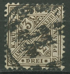 Sellos de servicio de Württemberg 1906 dígito sellado en carteles 228 - Imagen 1 de 1