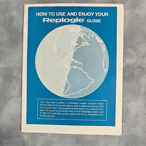 1991 Replogle Globe Booklet Manual - How to Use & Enjoy Your Globe, USA - Bild 1 von 2