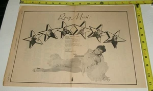 ROXY MUSIC BRYAN FERRY Vintage Album AD Advert 1972 Self Titled Debut Glam Rock - Picture 1 of 1