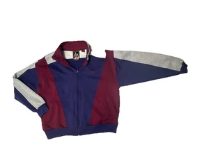 Giacca olimpica vintage JC Penney USA full zip marrone navy anni 90 pista - Foto 1 di 9